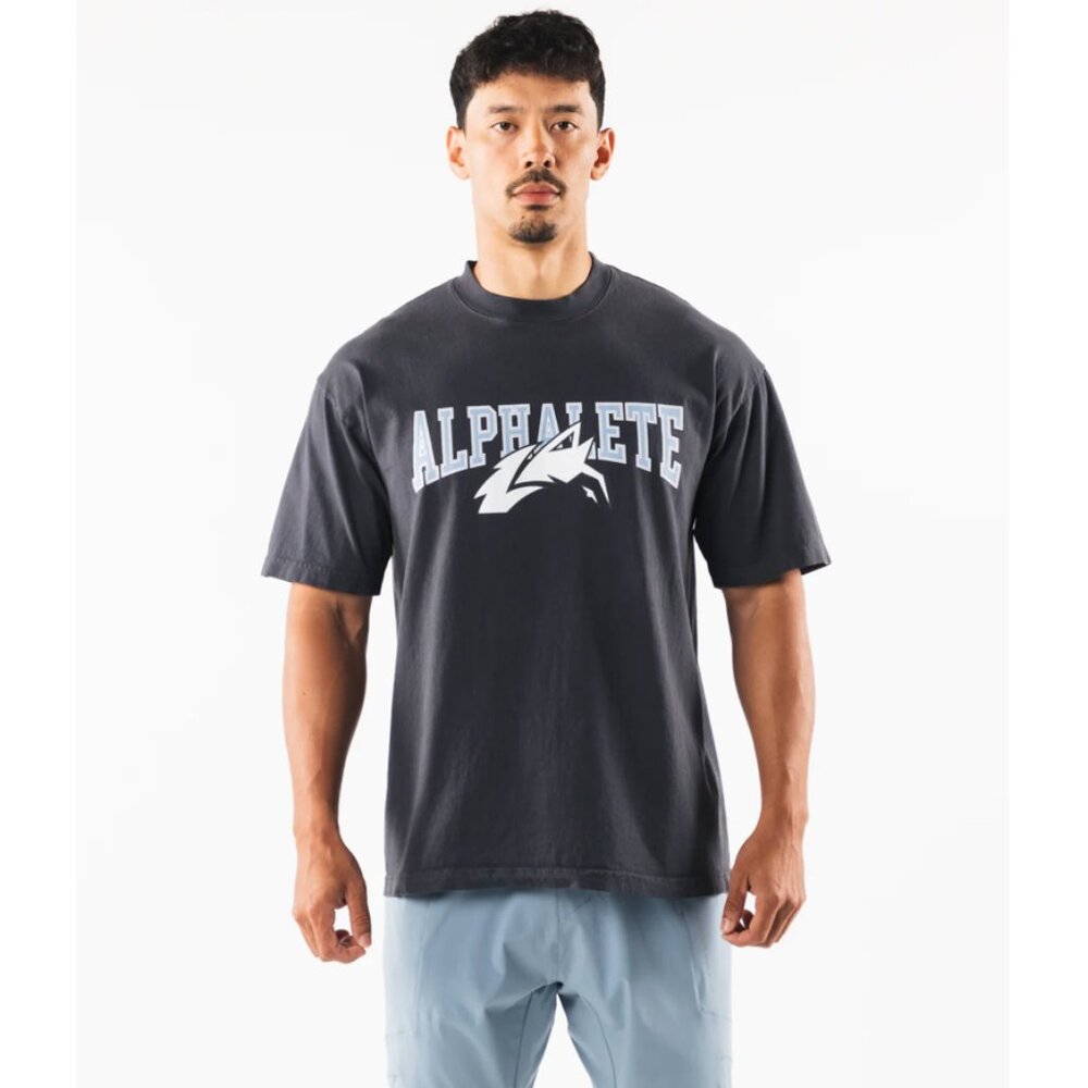 Alphalete Wolf Head Tee - Dolphin Blue - Medium